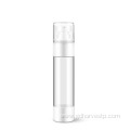 White Round Clear Airless Bottle Pump Screw On